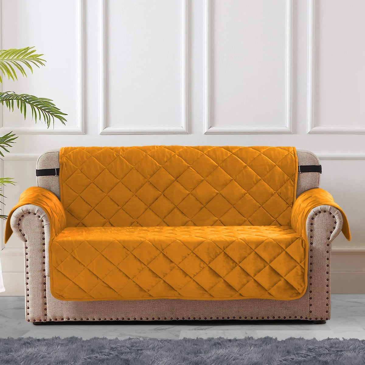 Home Republic Matt Velvet Sofa Protector