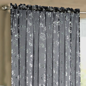 Intimates Geneva Rose Foil Printed Sheer Voile Panel