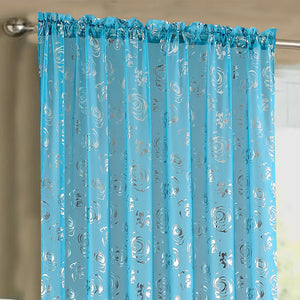 Intimates Geneva Rose Foil Printed Sheer Voile Panel