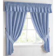 Kitchen Trends Gingham Check Kitchen Curtains