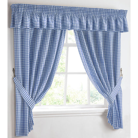 Kitchen Trends Gingham Check Kitchen Curtains