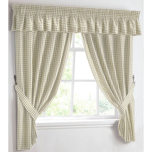 Kitchen Trends Gingham Check Kitchen Curtains