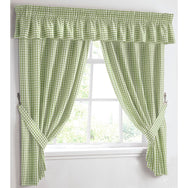 Kitchen Trends Gingham Check Kitchen Curtains
