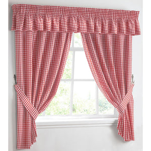 Kitchen Trends Gingham Check Kitchen Curtains