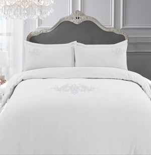 Sweet Dreams Grosvenor Scroll 100% Egyptian Cotton 330 Thread Count Duvet Cover