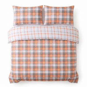 Velosso Hayfield Check Duvet Cover and Pillowcase Set
