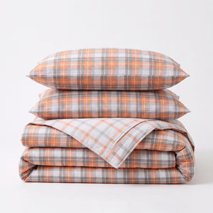 Velosso Hayfield Check Duvet Cover and Pillowcase Set