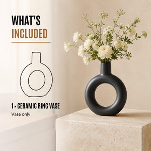 Home Republic Ceramic Donut Vase