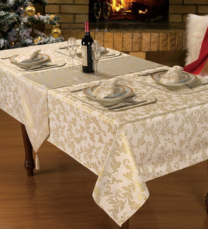 Kitchen Trends Heather Glitter Tablecloth