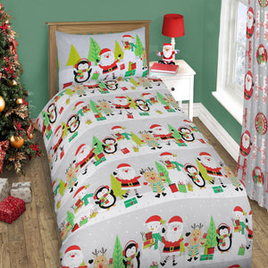 Velosso Xmas Ho Ho Duvet Cover & Pillowcase Set