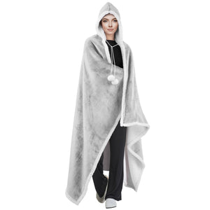 Velosso Pom Pom Sherpa Lined Oversized Hooded Wrap