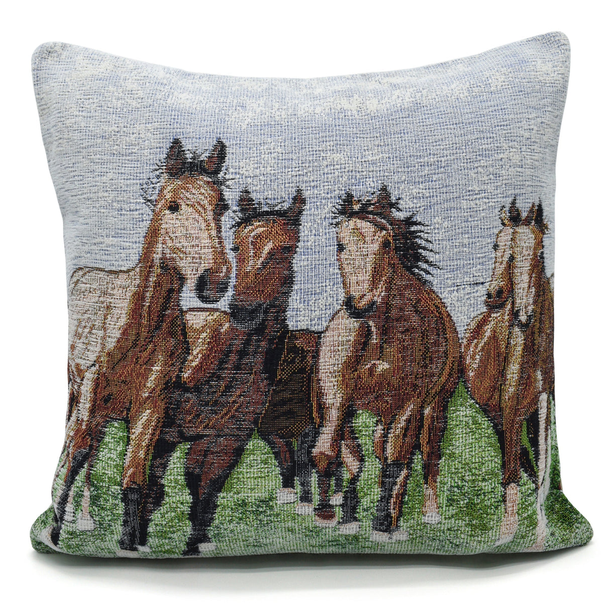 Velosso Horses Tapestry Cushion