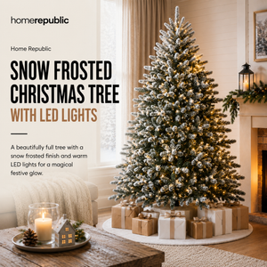 Home Republic Snow Frosted Christmas Tree With Led Lights