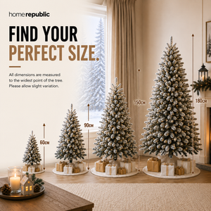 Home Republic Snow Frosted Christmas Tree With Led Lights