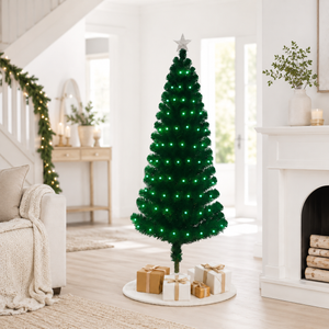 Home Republic Christmas Tree With Green Fibre Optic Lights