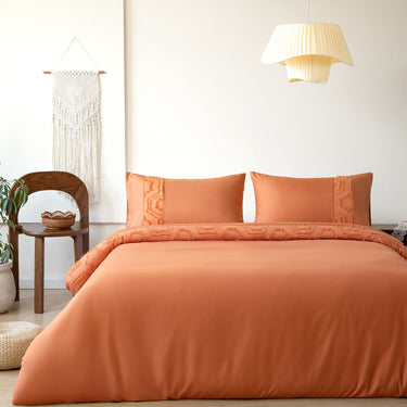 Hex Tuft Duvet Cover & Pillowcase Set