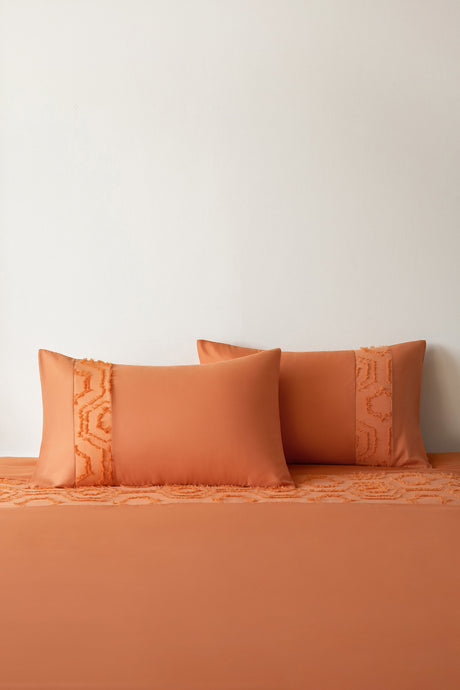 Velosso Hex Tuft Duvet Cover & Pillowcase Set
