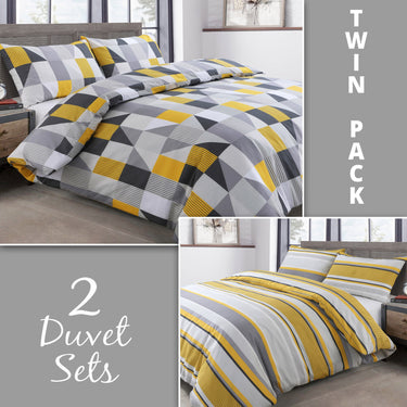 Jazz Two Pack Duvet Cover & Pillowcase Set