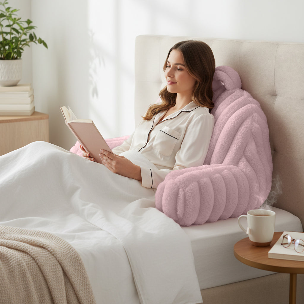 Velosso Jumbo Cord Faux Rabbit Fur Cuddle Pillow