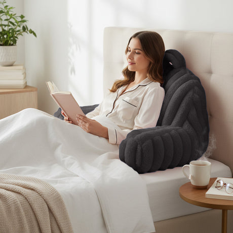 Velosso Jumbo Cord Faux Rabbit Fur Cuddle Pillow