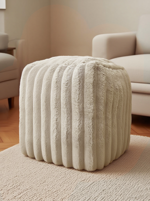 Home Republic Jumbo Cord Faux Fur Bean Bag