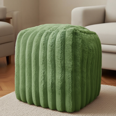Jumbo Cord Faux Fur Bean Bag