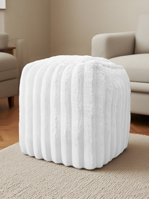 Home Republic Jumbo Cord Faux Fur Bean Bag