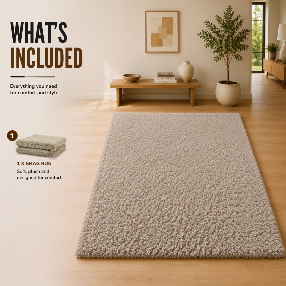 Home Republic Montana Fluffy Rug Long Pile