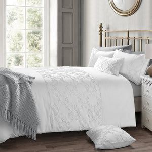 Velosso Kiera Tufted Duvet Cover & Pillowcase Set