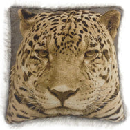 Intimates Leopard Fur Trim Cushion