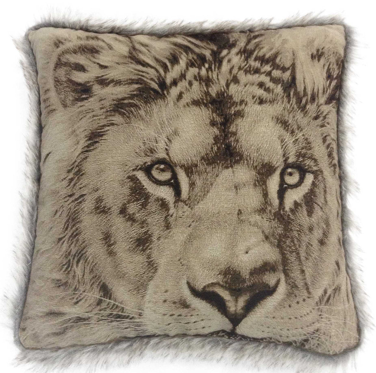 Intimates Lion Fur Trim Cushion