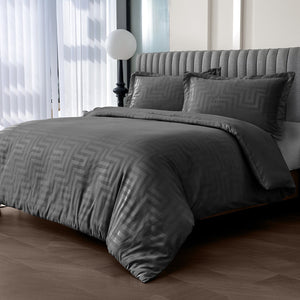 Velosso Larson Stripe Duvet Cover & Pillowcase Set