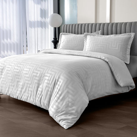 Velosso Larson Stripe Duvet Cover & Pillowcase Set