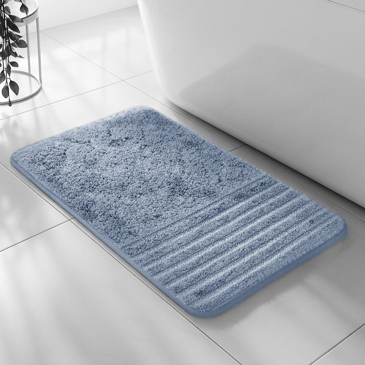 Velosso Linear Bath/ Pedestal Mat Cashmere Feel