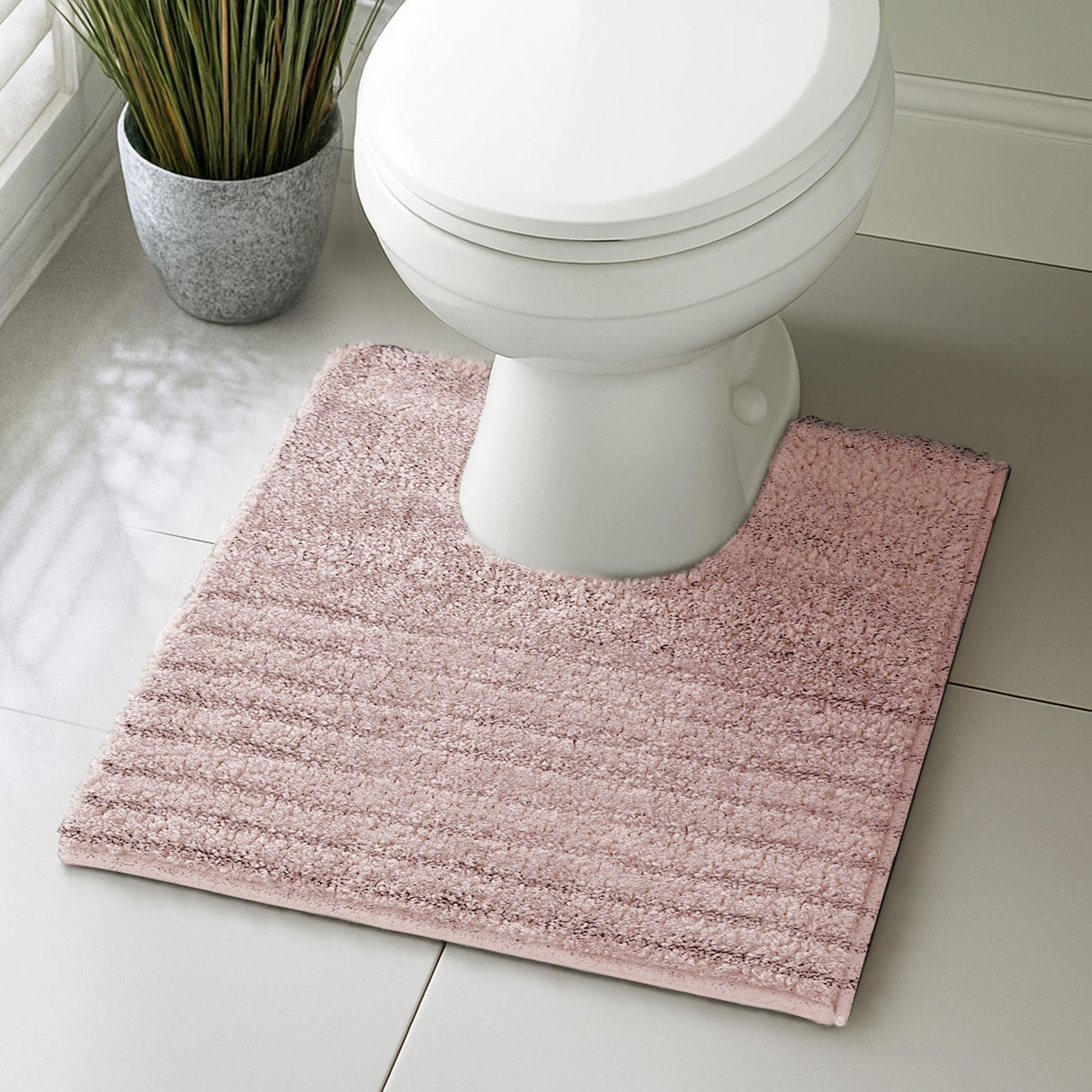 Velosso Linear Bath/ Pedestal Mat Cashmere Feel