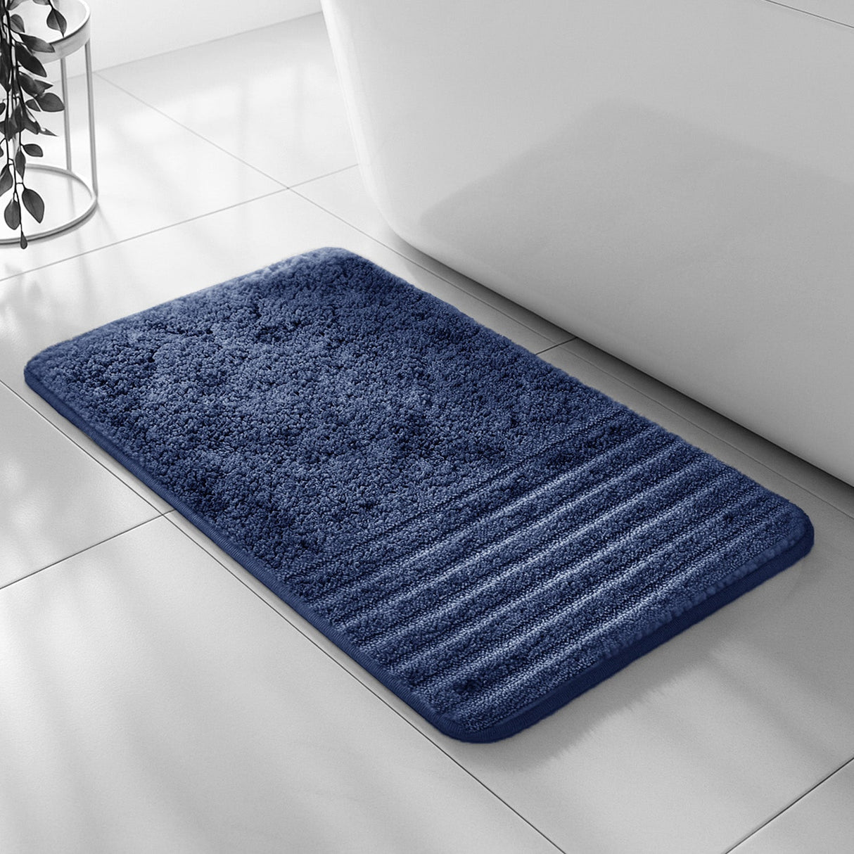 Velosso Linear Bath/ Pedestal Mat Cashmere Feel