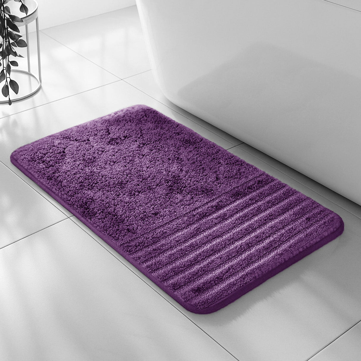Velosso Linear Bath/ Pedestal Mat Cashmere Feel