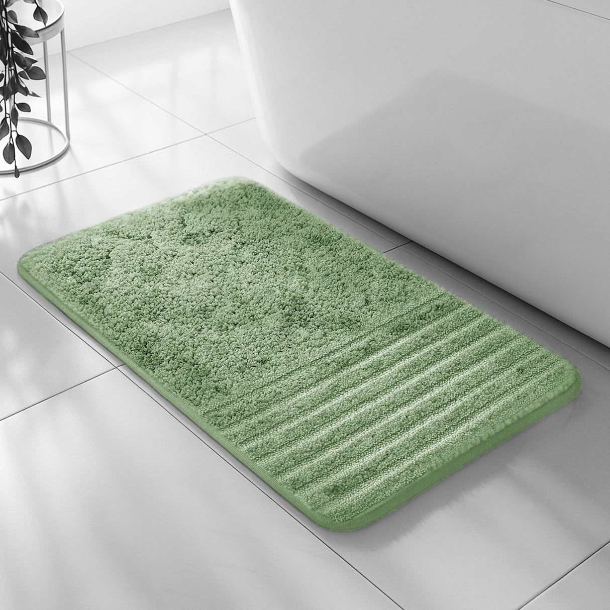 Velosso Linear Bath/ Pedestal Mat Cashmere Feel