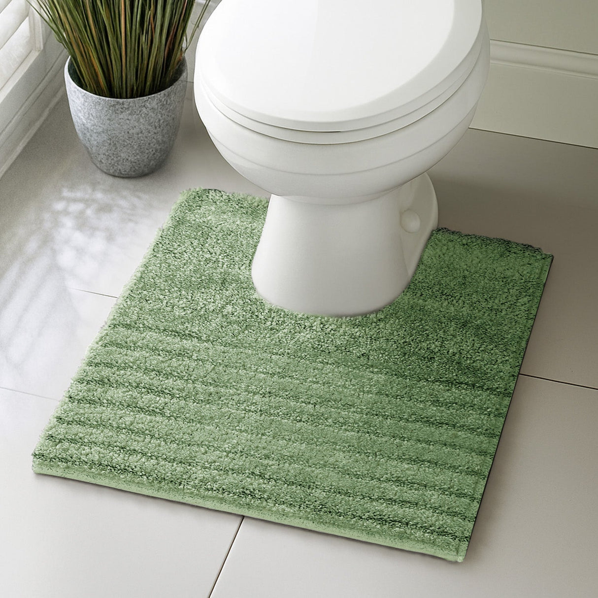 Velosso Linear Bath/ Pedestal Mat Cashmere Feel