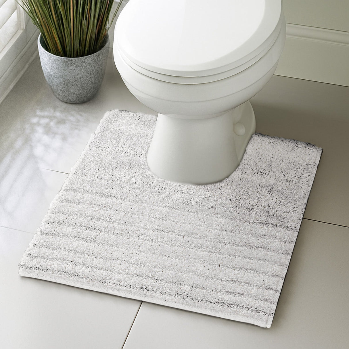 Velosso Linear Bath/ Pedestal Mat Cashmere Feel