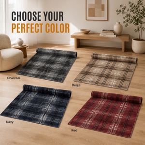 Home Republic Tartan Check Rug Low Pile