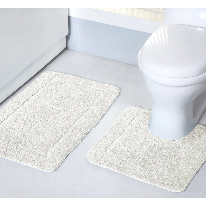 Mayfair Cream Bath Mat Anti-Slip Microfibre