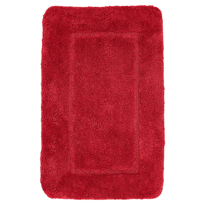 Mayfair Red Bath Mat Anti-Slip Microfibre