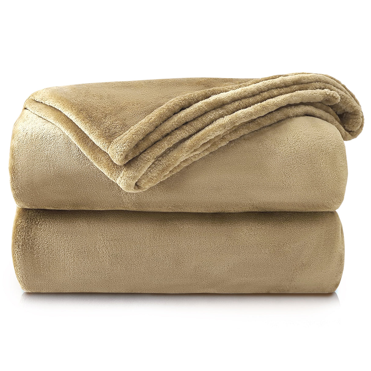 Velosso Plain Flannel Faux Mink Blanket
