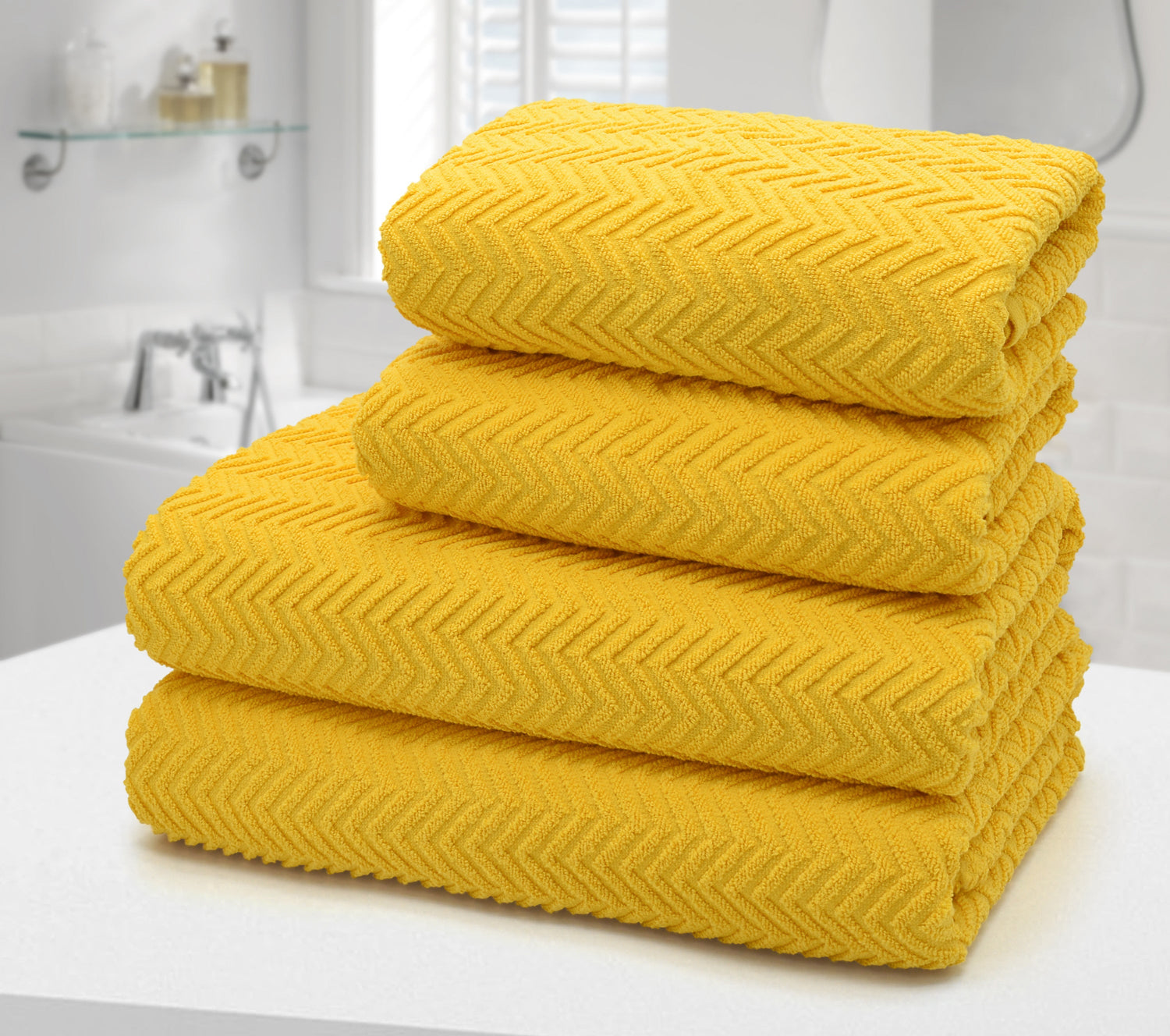 Velosso Exfoliating Chevron Towels 100% Cotton