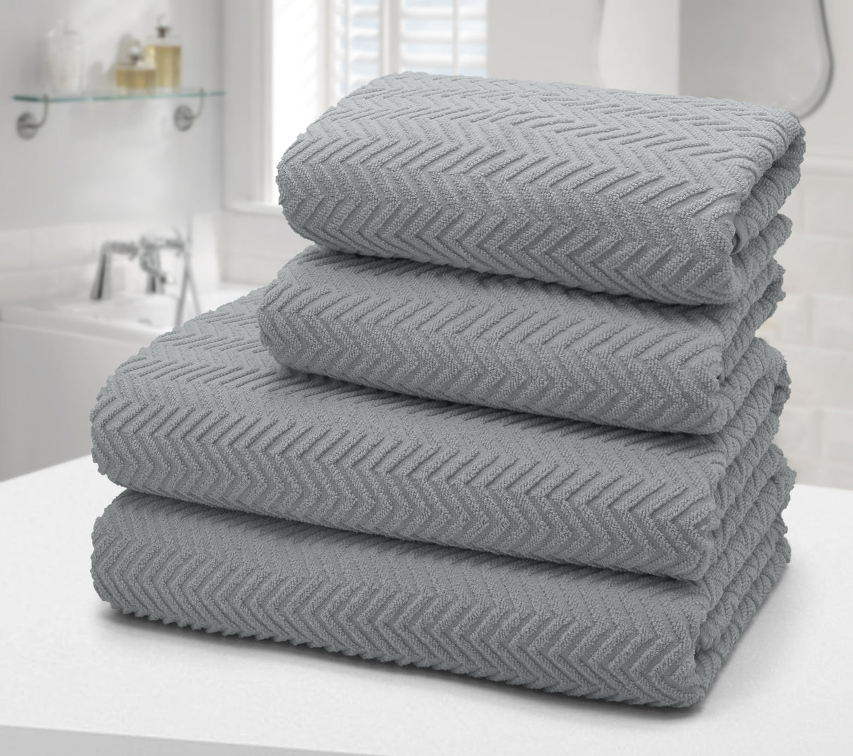 Velosso Exfoliating Chevron Towels 100% Cotton