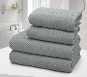 Velosso Exfoliating Chevron Towels 100% Cotton