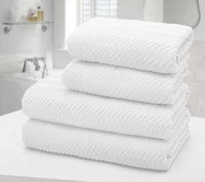 Velosso Exfoliating Chevron Towels 100% Cotton