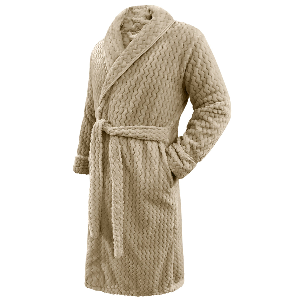Velosso Moda Chevron Flannel Bath Robe