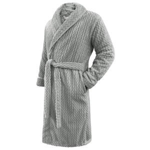 Velosso Moda Chevron Flannel Bath Robe